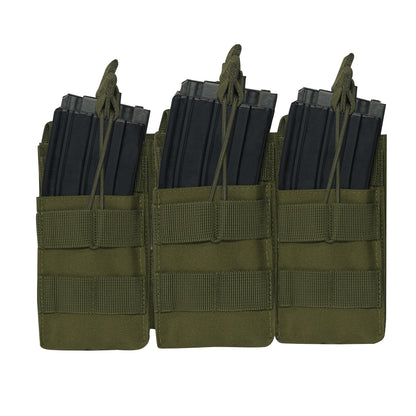 Rothco MOLLE Open Top Six Rifle Mag Pouch Olive Drab Part 41011
