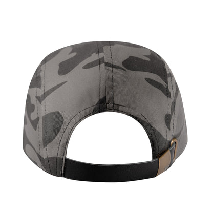 Rothco 5 Panel Street Cap Black Camo - Adjustable Classic Design for Active Wear