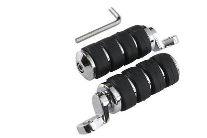 V-Twin Large Chrome Cats Paw Footpeg Set - 6 Inch Length for Softail Models by V-Twin
