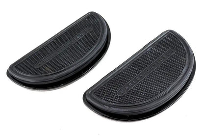 OE Gloss Black Passenger Half Moon Footboard Set for Harley Davidson FLT Models by OE