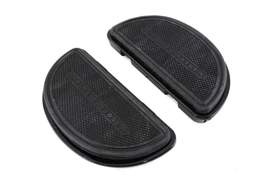 OE Gloss Black Passenger Half Moon Footboard Set for Harley Davidson FLT Models by OE