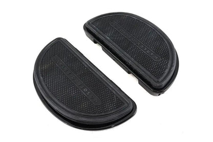 OE Gloss Black Passenger Half Moon Footboard Set for Harley Davidson FLT Models by OE