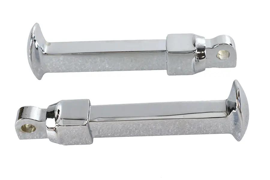 Wyatt Gatling Chrome Railroad Style Footpeg Set Part #5100 by Wyatt Gatling