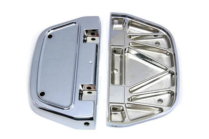 V-Twin Chrome Passenger Footboard Set for Harley Davidson FLT Models by V-Twin
