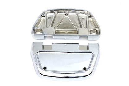 V-Twin Chrome Passenger Footboard Set for Harley Davidson FLT Models by V-Twin