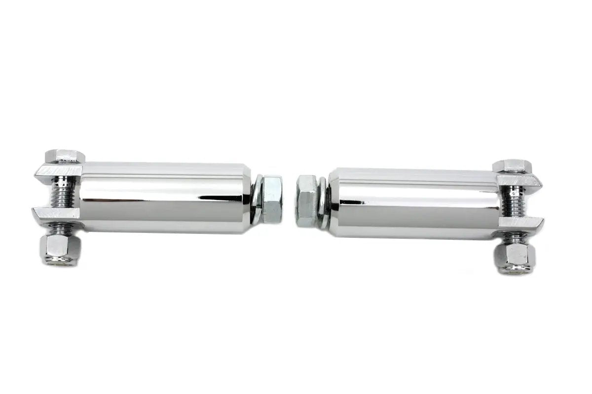 V-Twin Chrome Footpeg Mount Bars – 3.5 Inches Long for Male Mount Pegs with 1/2-Inch-13 Thread by V-Twin
