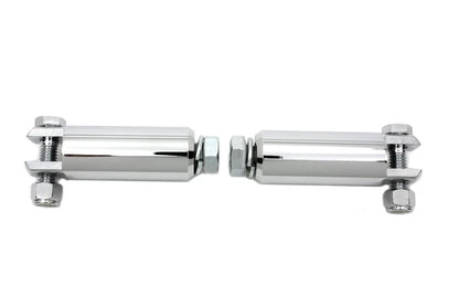 V-Twin Chrome Footpeg Mount Bars – 3.5 Inches Long for Male Mount Pegs with 1/2-Inch-13 Thread by V-Twin