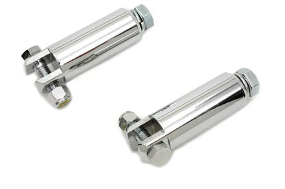 V-Twin Chrome Footpeg Mount Bars – 3.5 Inches Long for Male Mount Pegs with 1/2-Inch-13 Thread by V-Twin