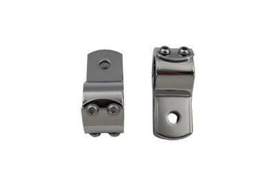 Wyatt Gatling 13448AP Chrome 1-1/4-Inch Footpeg Mount Clamp Set
