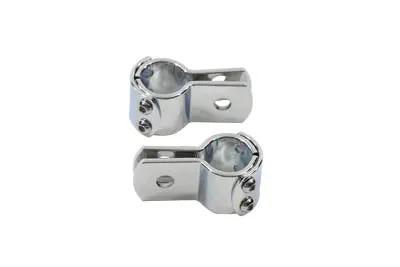 Wyatt Gatling Chrome 1 Inch Footpeg Mount Clamp Set - Part #13447AP by Wyatt Gatling