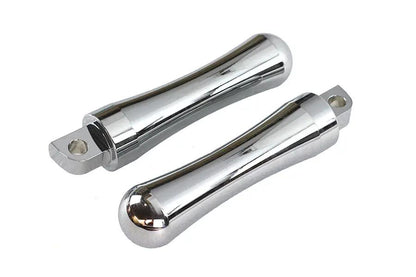 V-Twin Chrome Contour End Footpeg Set for Harley Softail Models by V-Twin