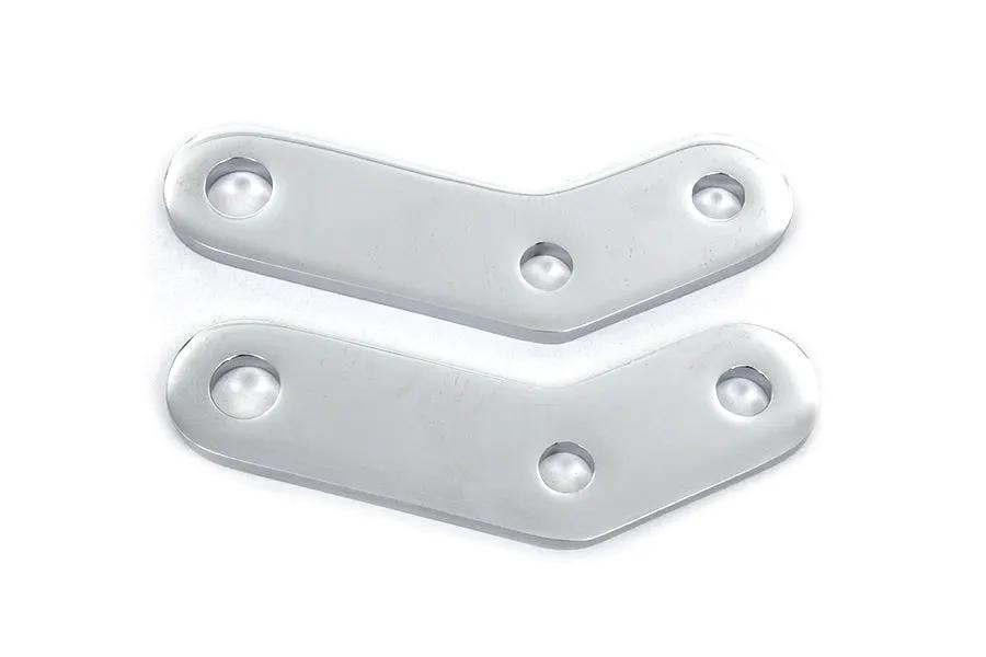 Wyatt Gatling Chrome Elevated Footpeg Mount Bracket Set for Harley FX 1977-1984 by Wyatt Gatling
