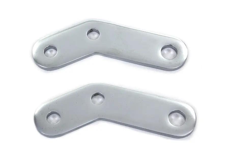 Wyatt Gatling Chrome Elevated Footpeg Mount Bracket Set for Harley FX 1977-1984 by Wyatt Gatling