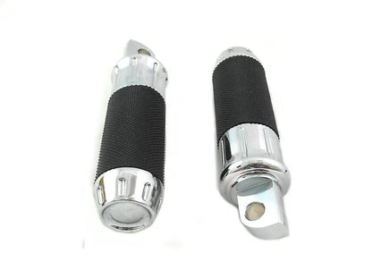 Wyatt Gatling Chrome Plain Style Footpeg Set for Harley Davidson Softail Models by Wyatt Gatling