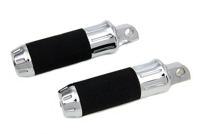 Wyatt Gatling Chrome Plain Style Footpeg Set for Harley Davidson Softail Models by Wyatt Gatling