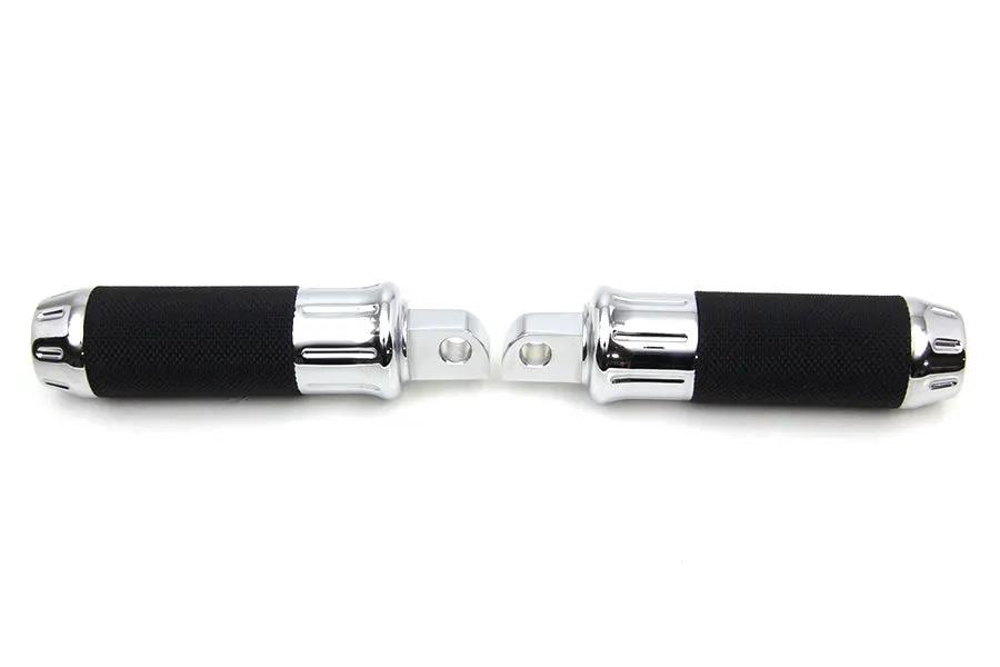 Wyatt Gatling Chrome Plain Style Footpeg Set for Harley Davidson Softail Models by Wyatt Gatling