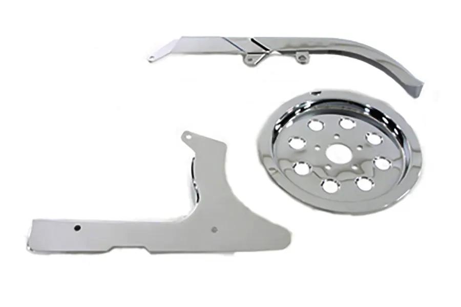 V-Twin Chrome Belt Guard Kit for Harley Davidson FXST (1990-1999) by V-Twin
