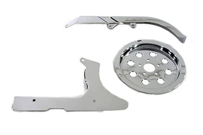 V-Twin Chrome Belt Guard Kit for Harley Davidson FXST (1990-1999) by V-Twin