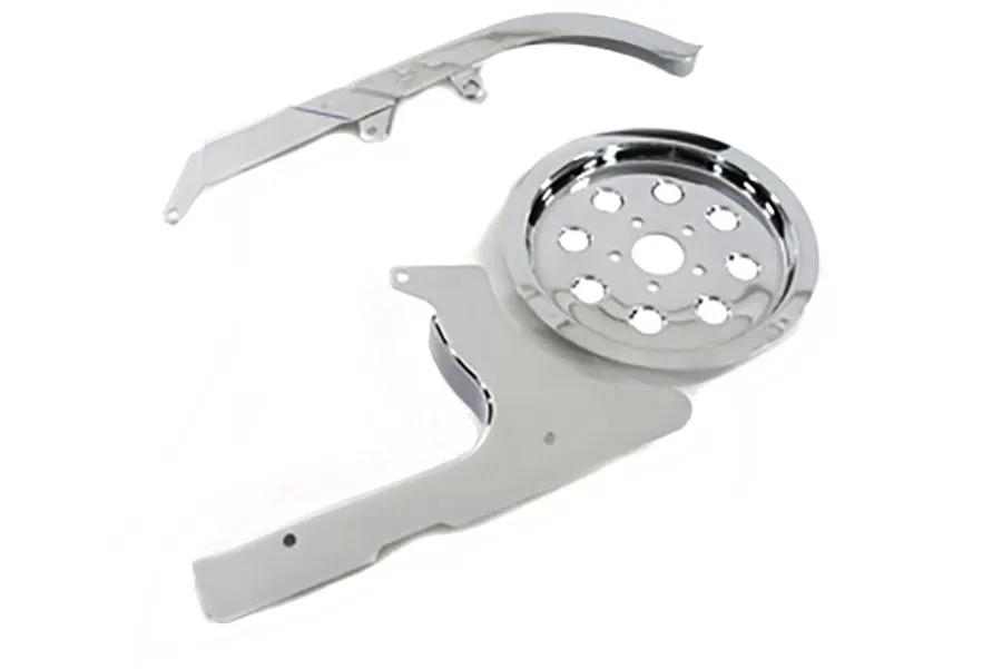 V-Twin Chrome Belt Guard Kit for Harley Davidson FXST (1990-1999) by V-Twin