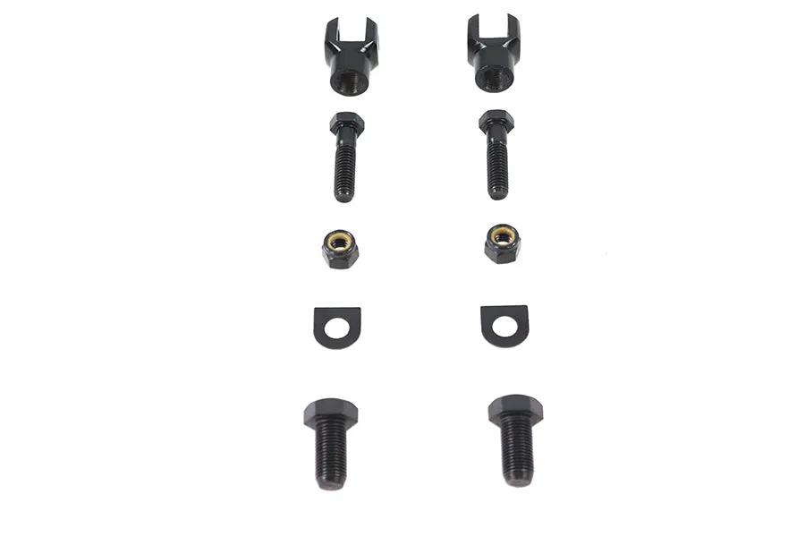 V-Twin Footpeg Mount Yoke Set Black for Passenger Footpegs by V-Twin