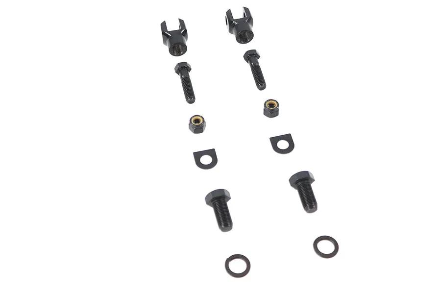 V-Twin Footpeg Mount Yoke Set Black for Passenger Footpegs by V-Twin