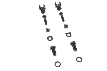 V-Twin Footpeg Mount Yoke Set Black for Passenger Footpegs by V-Twin