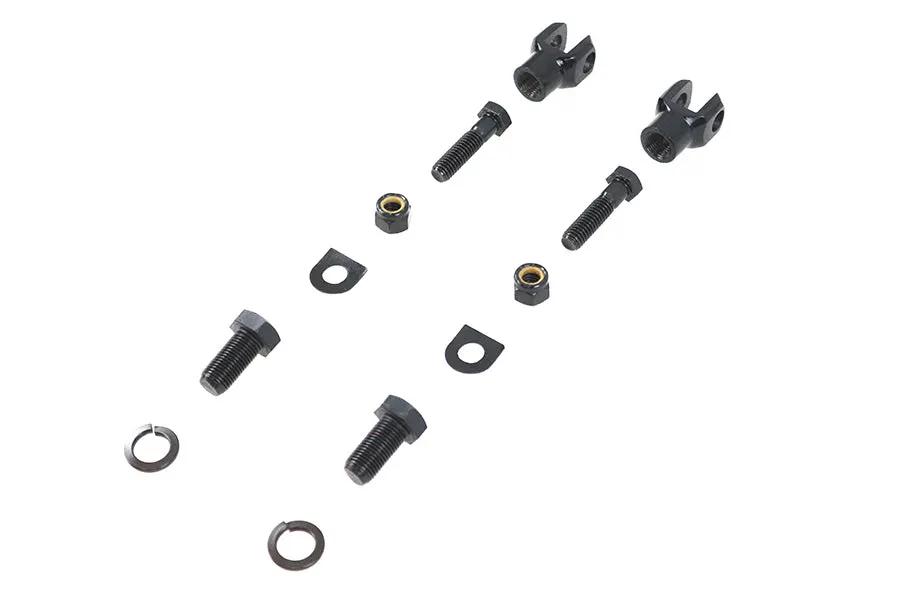 V-Twin Footpeg Mount Yoke Set Black for Passenger Footpegs by V-Twin