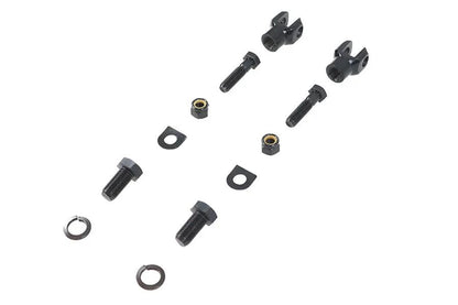 V-Twin Footpeg Mount Yoke Set Black for Passenger Footpegs by V-Twin