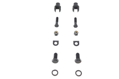 V-Twin Footpeg Mount Yoke Set Black for Passenger Footpegs by V-Twin