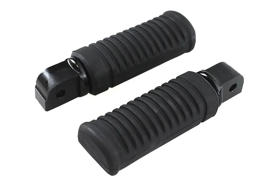 Wyatt Gatling M8 Passenger Footpeg Set Black for Harley Davidson FXST and FLST Models by Wyatt Gatling