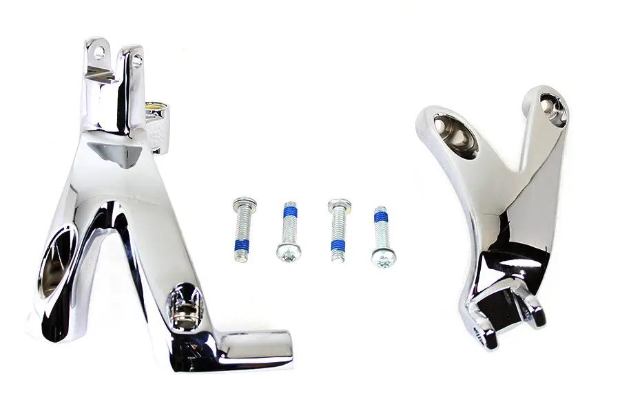 OE Standard Forward Control Mount Kit Chrome for Harley Davidson Models by OE