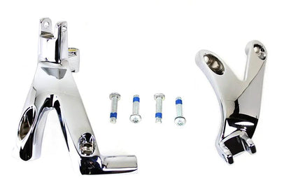 OE Standard Forward Control Mount Kit Chrome for Harley Davidson Models by OE