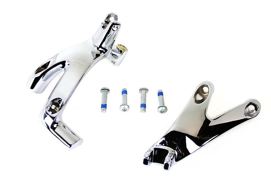 OE Standard Forward Control Mount Kit Chrome for Harley Davidson Models by OE