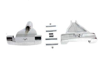 Wyatt Gatling Passenger Footboard Support Set Chrome for Harley Davidson FLST and FXST Models by Wyatt Gatling