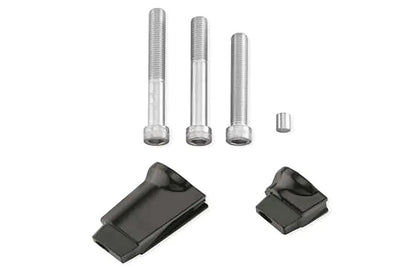 Wyatt Gatling Part 78511 Passenger Footboard Adapter Set Black for Harley Davidson FLFB and FLFBS Models by Wyatt Gatling