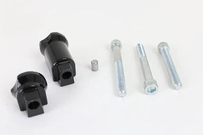 Wyatt Gatling Part 78511 Passenger Footboard Adapter Set Black for Harley Davidson FLFB and FLFBS Models by Wyatt Gatling