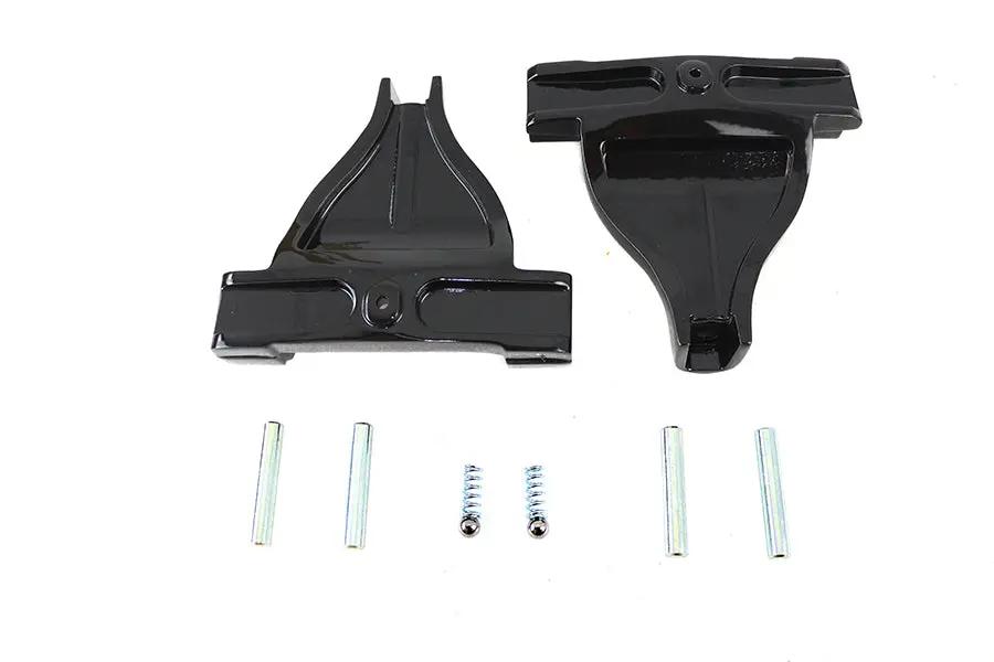 Wyatt Gatling Passenger Footboard Support Set Black for Harley Davidson FLST and FXST Models by Wyatt Gatling