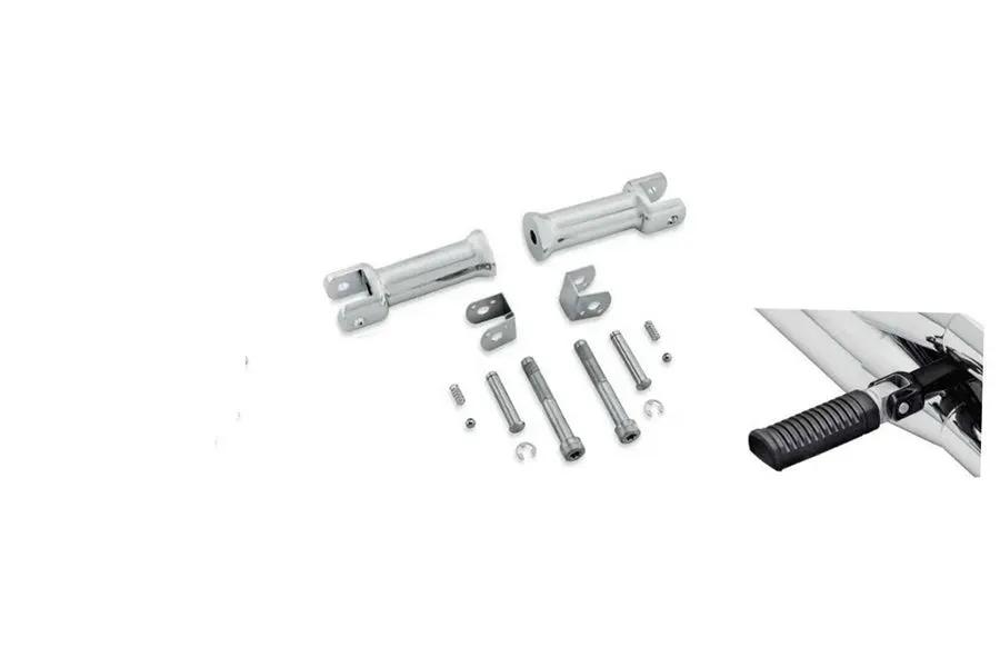 V-Twin M8 Passenger Footpeg Mount Kit Chrome for Harley Davidson FLSB FXBB FXBR FXFB 2018-2020 by V-Twin
