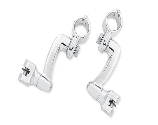 V-Twin 78561 360 Degree Adjustable Passenger Footpeg Mount Kit for Harley Davidson Softail and FL Models by V-Twin