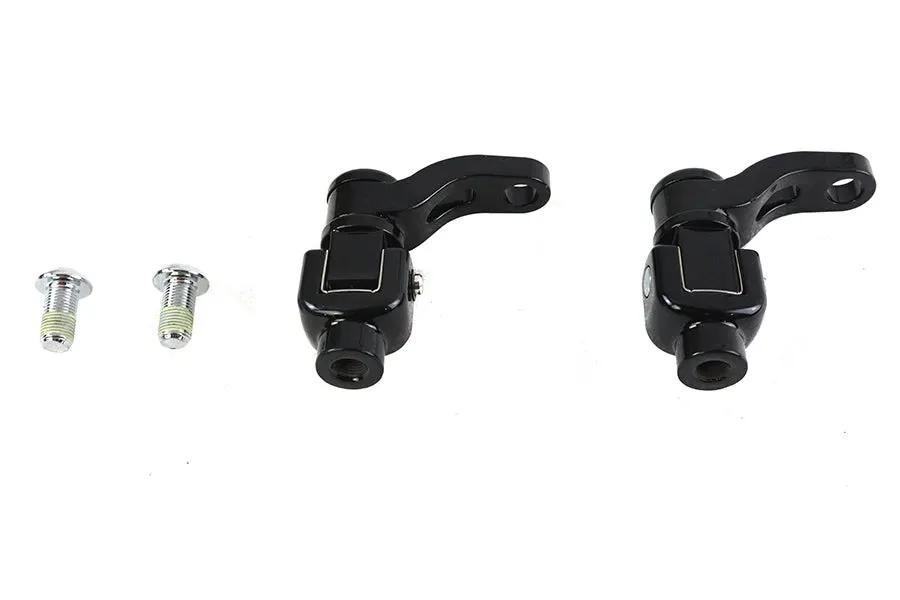 V-Twin 78561B 360 Adjustable Passenger Footpeg Mount Kit for Harley Davidson Softail and Touring Models by V-Twin