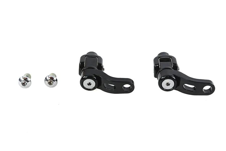 V-Twin 78561B 360 Adjustable Passenger Footpeg Mount Kit for Harley Davidson Softail and Touring Models by V-Twin