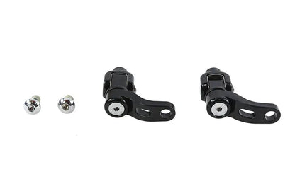 V-Twin 78561B 360 Adjustable Passenger Footpeg Mount Kit for Harley Davidson Softail and Touring Models by V-Twin