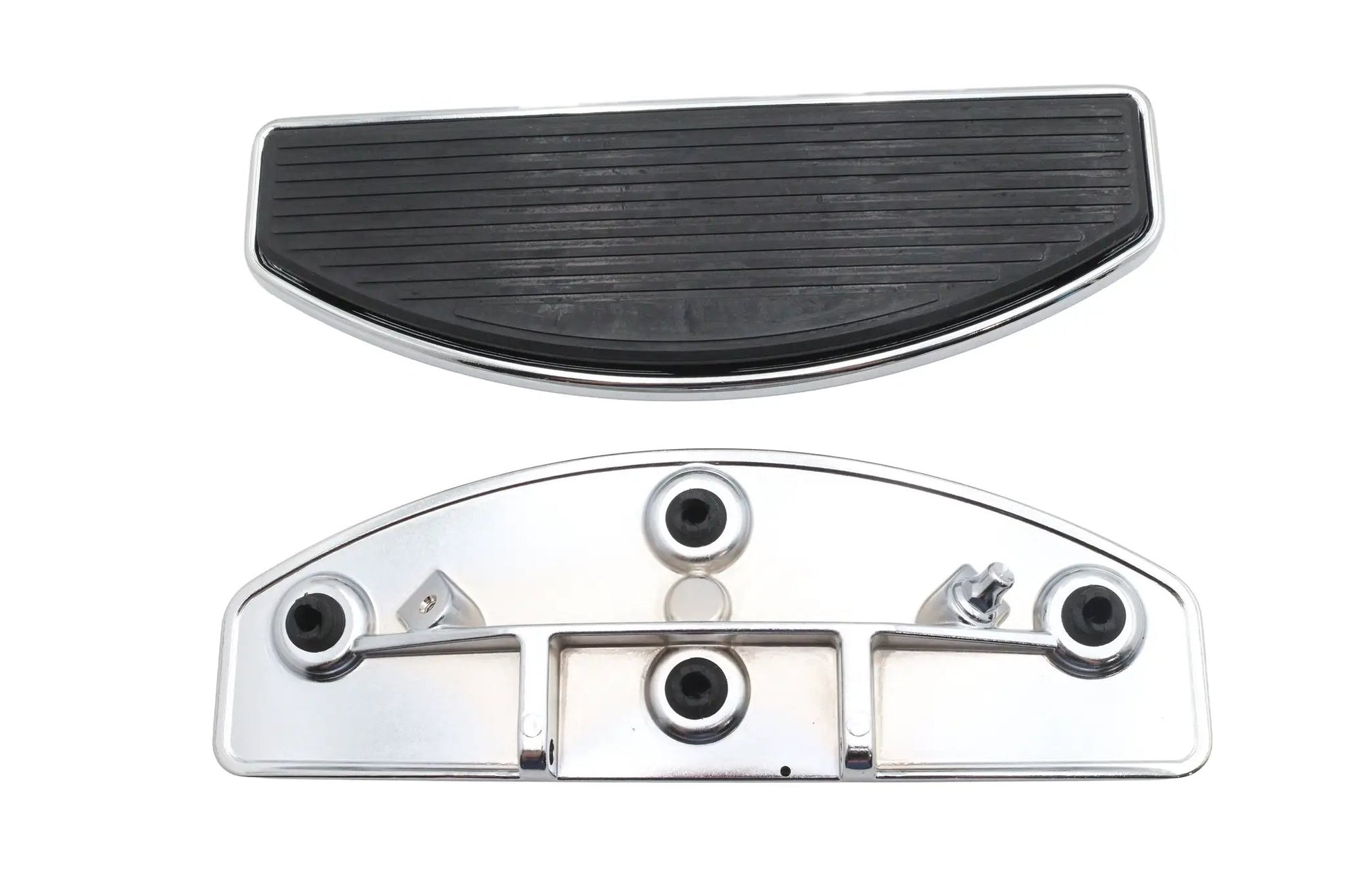 V-Twin M8 Footboard Kit Chrome for Harley Davidson FLHC & FLHCS Models by V-Twin