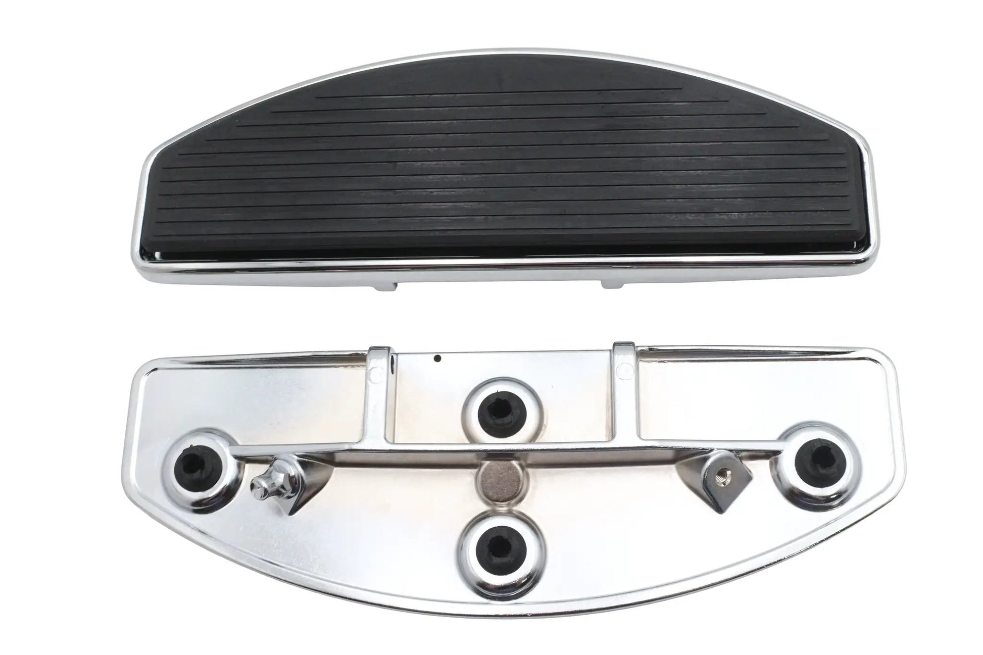 V-Twin M8 Footboard Kit Chrome for Harley Davidson FLHC & FLHCS Models by V-Twin