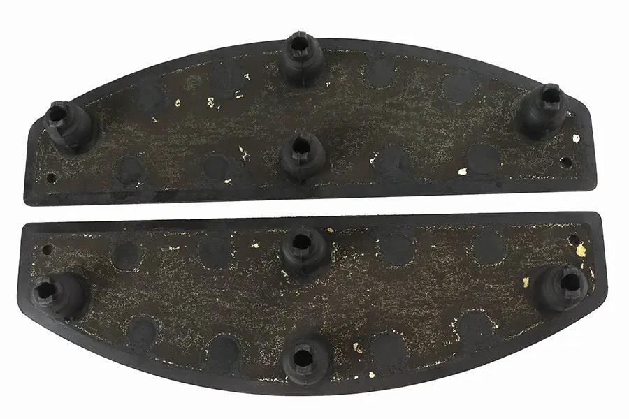 V-Twin M8 Footboard ISO Black Rubber Pad Set – Fits Harley Davidson FLHC and FLHCS Models by V-Twin