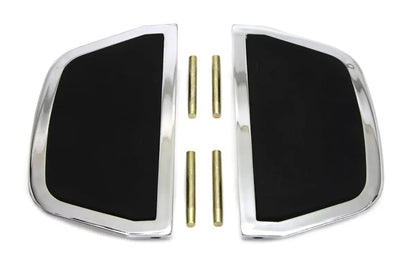 Wyatt Gatling Passenger Footboard Set Chrome for Harley Davidson FLT Models by Wyatt Gatling
