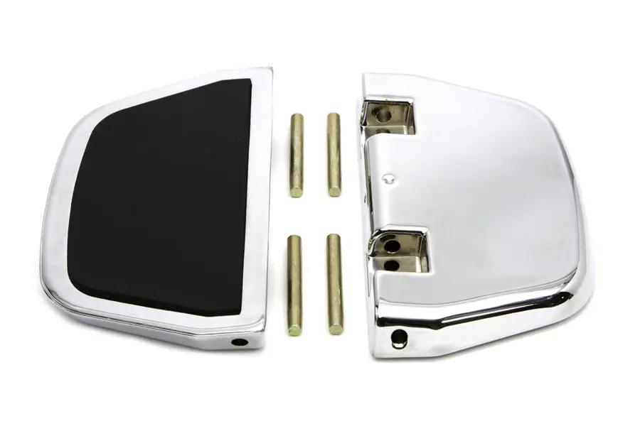 Wyatt Gatling Passenger Footboard Set Chrome for Harley Davidson FLT Models by Wyatt Gatling