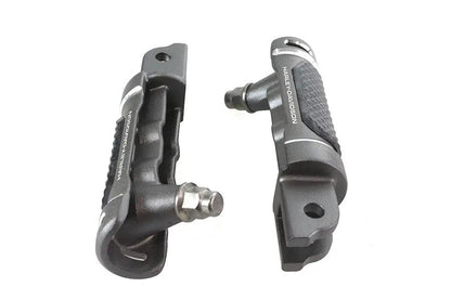V-Twin M8 NYC Style Driver Footpeg Set in Graphite for Harley Davidson FXST and FLST Models by V-Twin