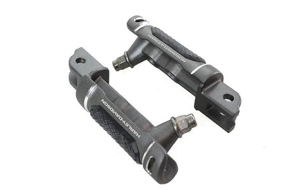V-Twin M8 NYC Style Driver Footpeg Set in Graphite for Harley Davidson FXST and FLST Models by V-Twin