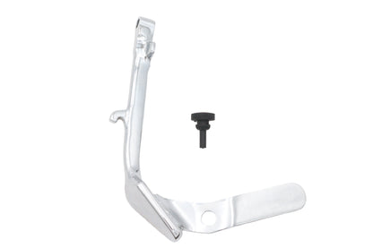 V-Twin M8 Kickstand Chrome with Black Rubber Bumper Stop for Harley Davidson FXB and FXLRS Models by V-Twin